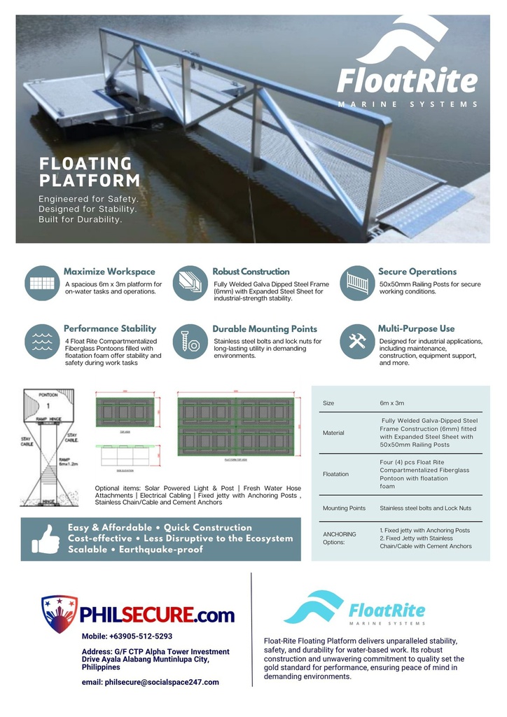 FLOAT-RITE Marine Platform