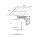 Solar Peach Garden Light