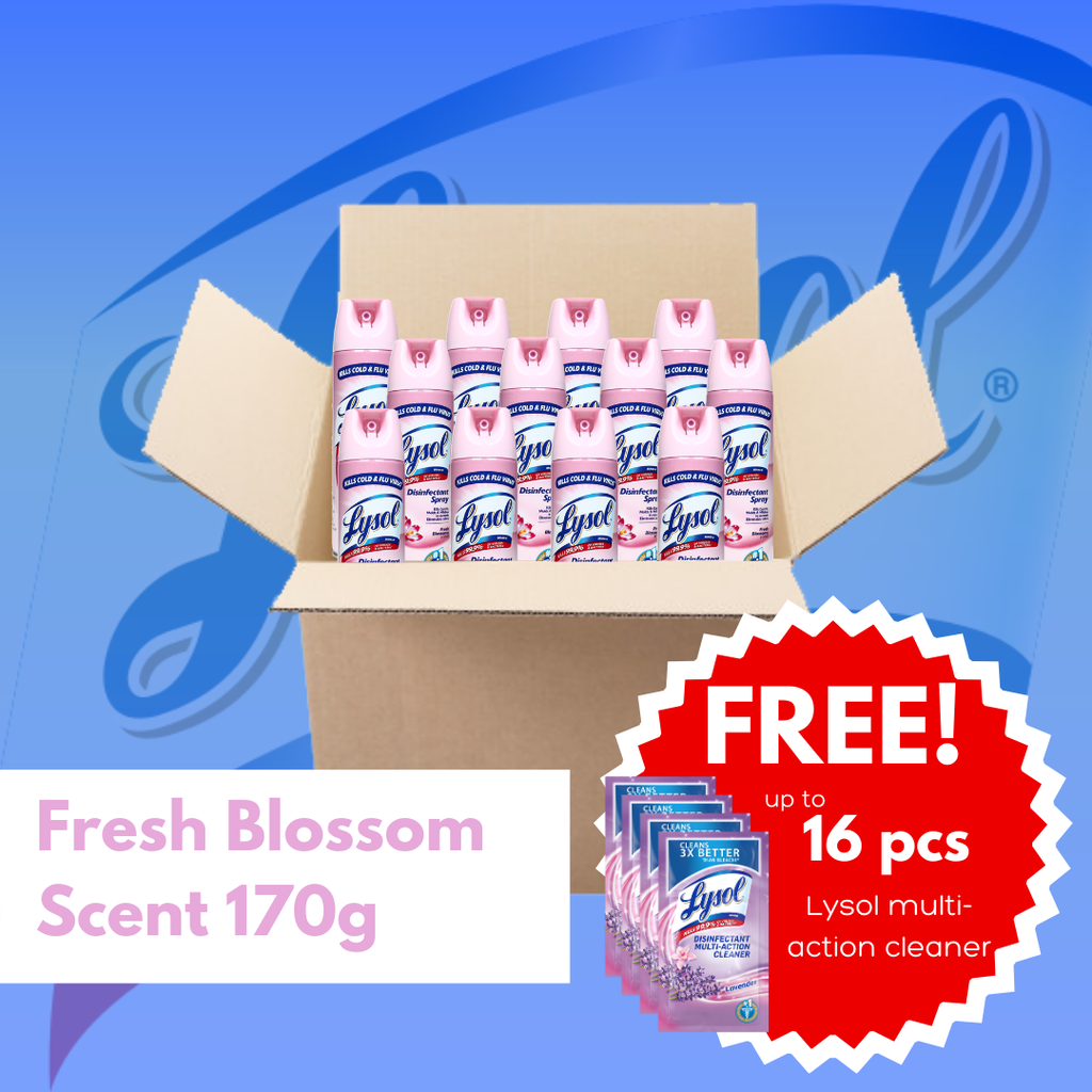 Lysol Big Box: Fresh Blossom Disinfectant Spray (170g)