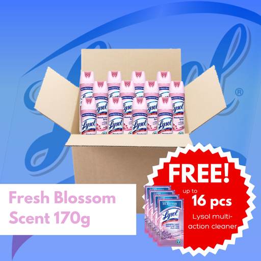 [Lysol Big Box: Fresh Blossom Disinfectant Spray (170g) (Philsecure)] Lysol Big Box: Fresh Blossom Disinfectant Spray (170g)