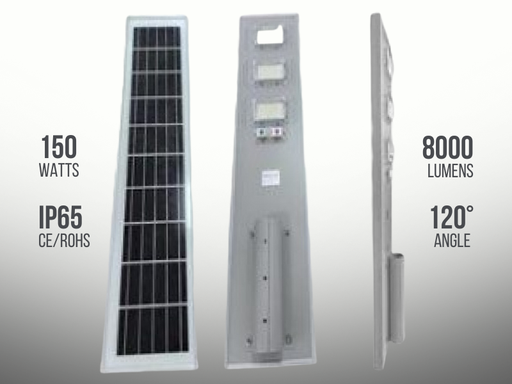 [ML-SSL-AT3-150W] Solar Street Light Integrated Aluminum Alloy 150 Watts