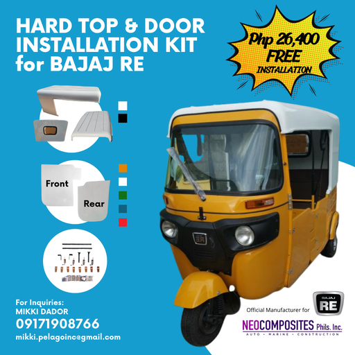 [FABSRV-001] Bajaj Hard Tops and Doors Made of Fiberglass